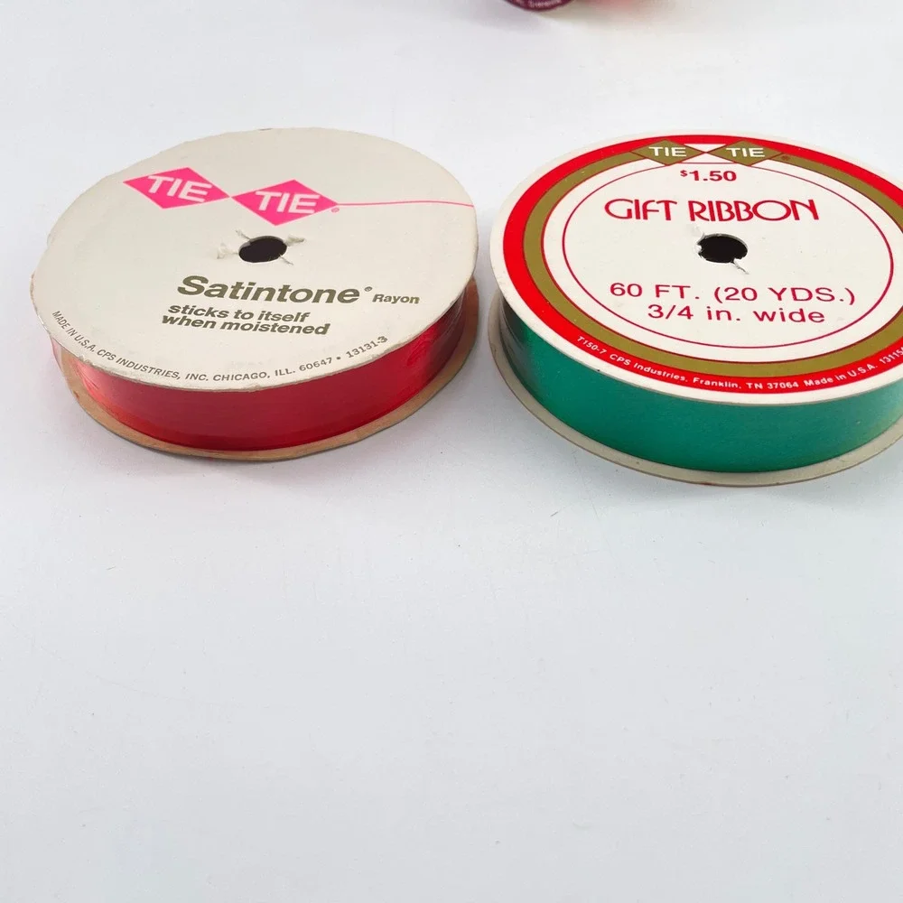 Vintage Quality All Occasion Ribbon Lot of 12 Multi Colors Widths Craft Supply